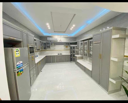 Workshop aluminum kitchen doors Dreic - Ahad Al Masarihah - +966 50 974 6351